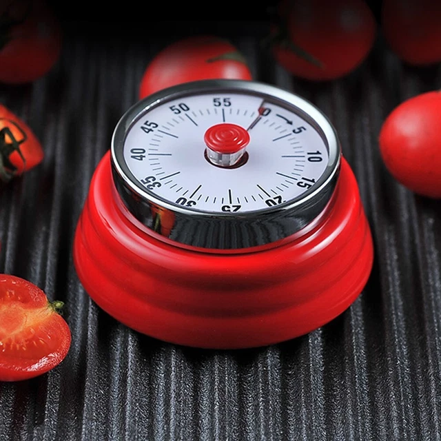 DIAL TIMER WITH Magnetic Design Mechanical Countdown for Cooking White ...