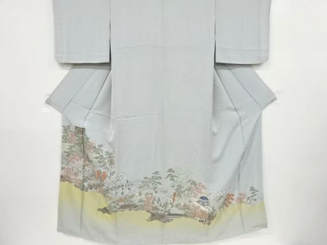 6424570: Japanese Kimono / Vintage Iro-Tomesode / Juko-Ori / Woven Daimyos Proce