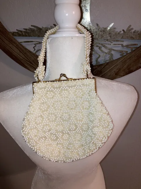 Vintage Beaded Purse Handbag by Grandee Bead 