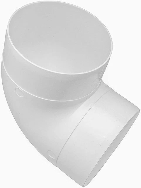 90 Degree 4 Inch Duct Connector. Easy to Mount for Flex or Straight Pipe. Connec