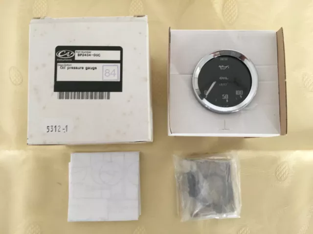 NOS Smiths Classic indicatore di pressione olio e accessori, come nuovo con IMBALLO ORIGINALE