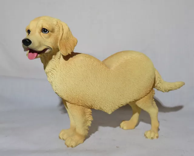 Westland Poochware Golden Retriever Dog Figurine 11583 Heart Shaped by Wu