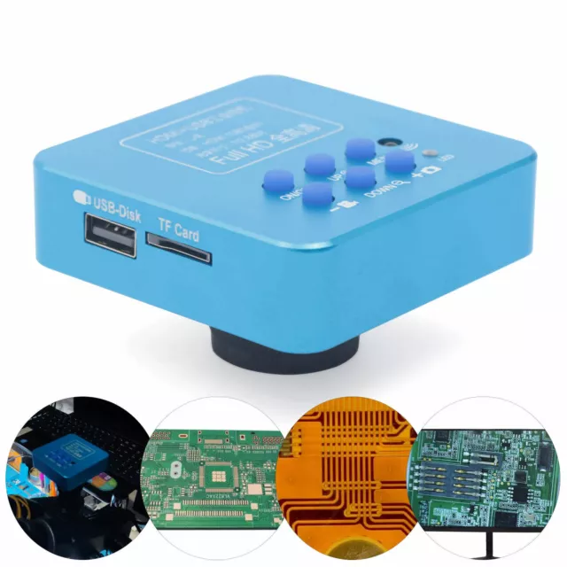 HD 1080p HDMI Industrial Digital Video Microscope Camera C Mount USB NEW