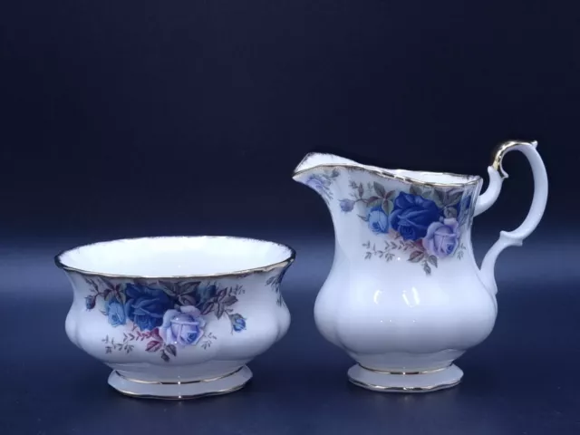 Royal Albert 'Moonlight Rose' Sugar Bowl and Milk Jug-Seconds