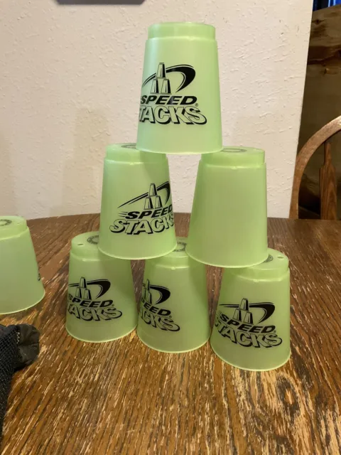 Speed Stacks Glow In The Dark Sport Stacking Cups With Carrying Case Set Of 12