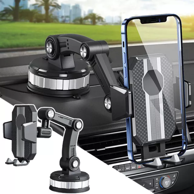 Car Phone Holder 360° Rotatable Suction Dashboard Windscreen Support GPS Mount