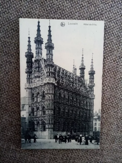 Cpa Louvain Hôtel De Ville