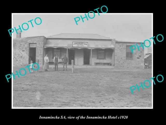 OLD LARGE HISTORIC PHOTO OF INNAMINCKA SOUTH AUSTRALIA THE TOWN HOTEL c1920