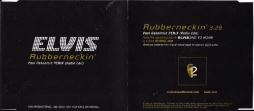 ELVIS PRESLEY - Rubberneckin' (Paul Oakenfold Remix) CD single promo no sealed