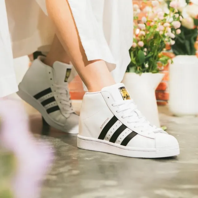 Adidas Superstar Up Wedge FW0118 Women's Shoes Cloud White-Core Black