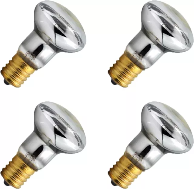 4 Pack Lava Lamp Bulb R39 E17 30W Reflector Type Bulb,Glitter Lamps Bedroom and,