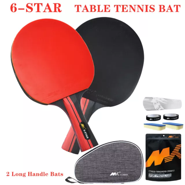 1 Pair Professional Shakehand Longhand FL Table Tennis Ping Pong Racket Bat