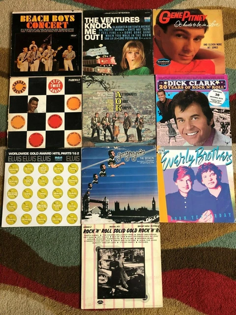 Early Rock LOT #2 - 10 LP's  Elvis Presley, Ventures, Jerry Lee, Astronauts ETC