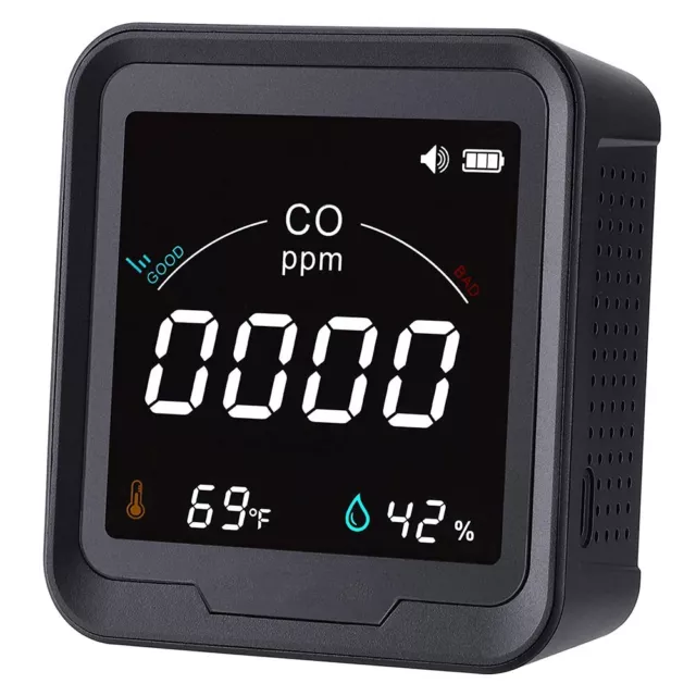 COmètre compact et portable 3 en 1 testeur de monoxyde de carbone moniteur de q