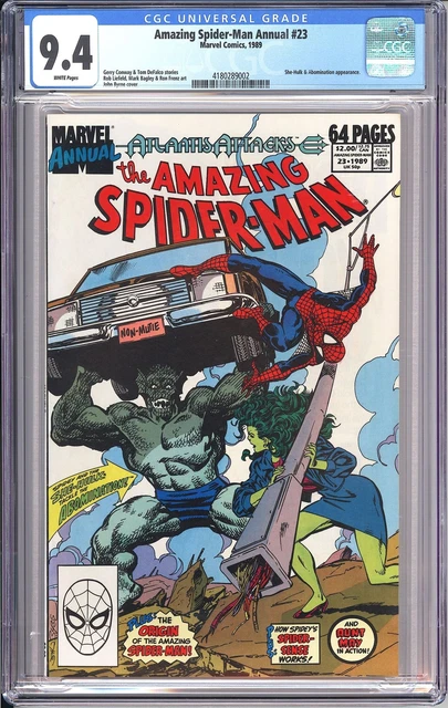 Amazing Spider-Man Annual 23 CGC 9.4 4180289002 Atlantis She-Hulk & Abomination