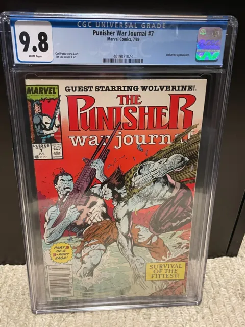 Punisher War Journal #7 CGC 9.8 NM Newsstand Wolverine