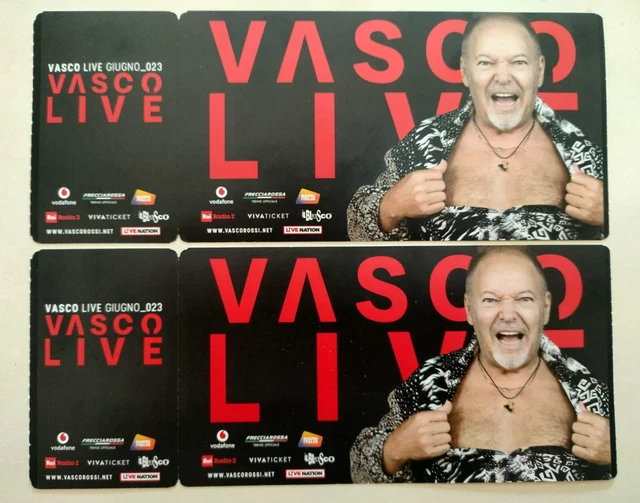 2 Biglietti Vasco Rossi 2023 Roma PRATO Stadio Olimpico 17 Giugno