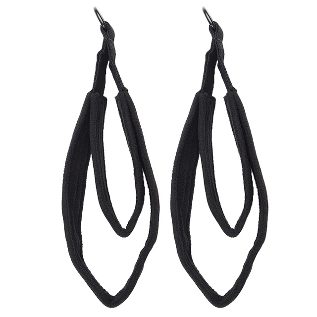 Training élastique Adulte Lot De 3 Bandes Élastiques De Fitness - Sangle Yoga Avec 8 Anneaux - Résistance 10kg - Pour Pilates, Danse Et Musculation Bande Résistance Yoga