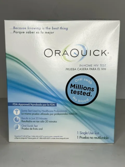 Prueba de VIH en el hogar OraQuick - prueba de un solo uso - resultados de 20 minutos - sellada