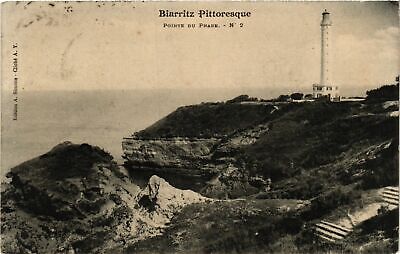 CPA AK BIARRITZ Pointe du Phare LIGHTHOUSE PHARE (708542)