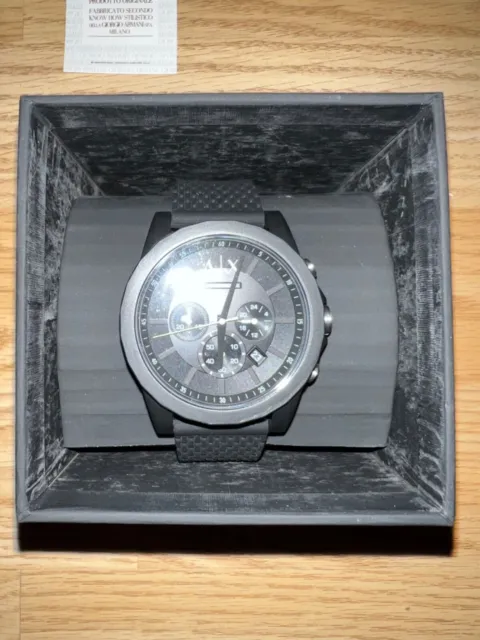 EMPORIO ARMANI Men's Chronograph Watch - Black/Grey £49.99 - PicClick UK