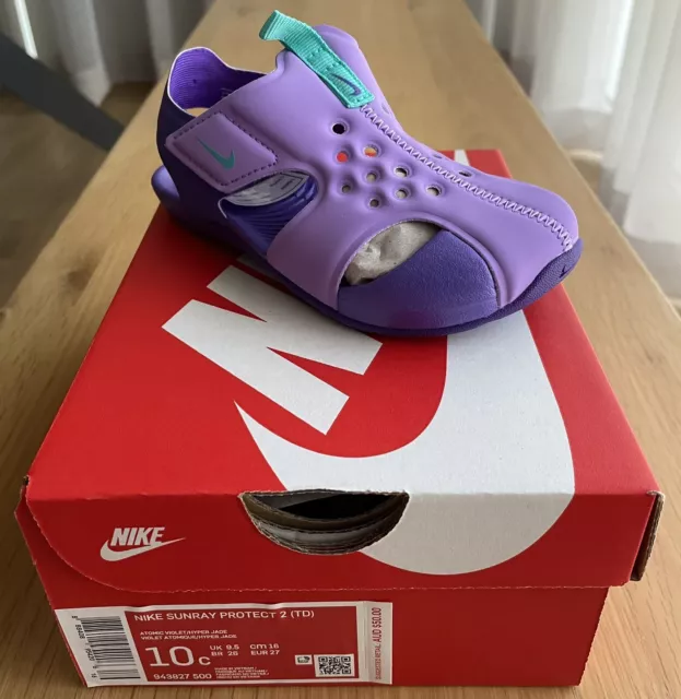 Nike Sunray Protect 2 (TD) - Toddler - Size 10C - Violet/Jade - New In Box!!!