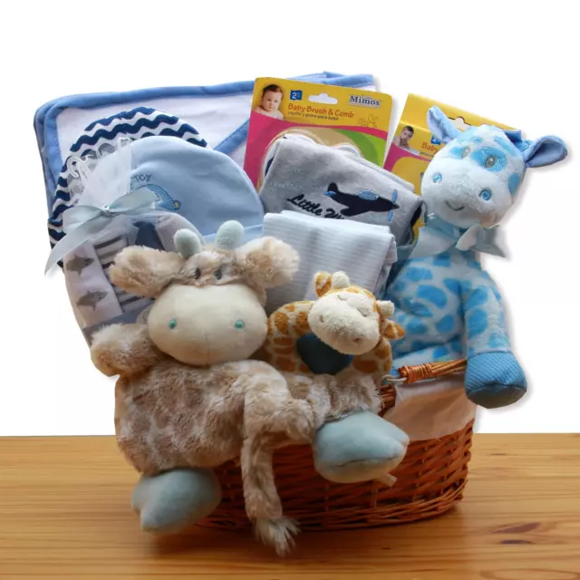 Jungle Safari New Baby Gift Basket - Pink - baby bath set -  baby girl gifts - n