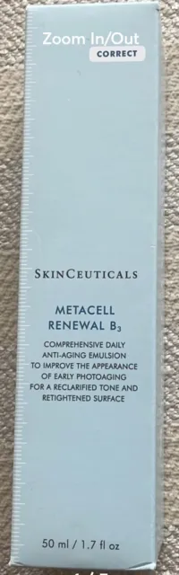 Skinceuticals ~ Metacell Renewal B3~ Full  Size 1.7 Ounces ~ Sealed