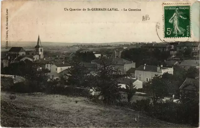 CPA Un Quartier de St-GERMAIN-LAVAL La Genetine (663748)
