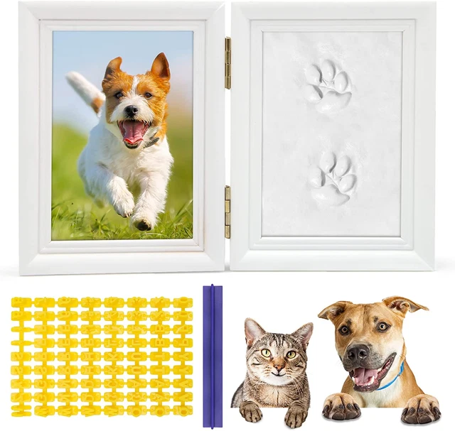 Coldairsoap Pet Pawprint Keepsake Kit, Dog Picture Frame, Paw Print Kit Dog F...