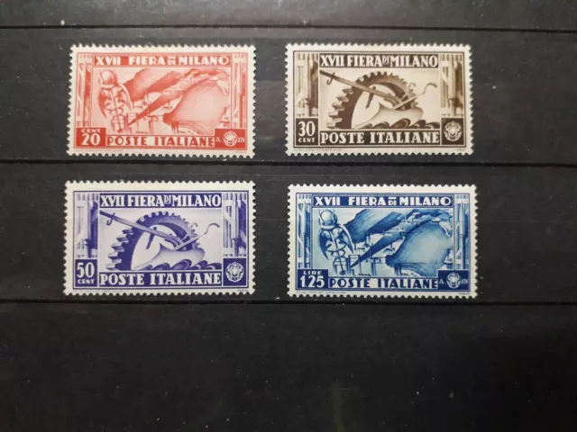 1936 Regno Francobolli Fiera Di Milano Nuovi Linguellati