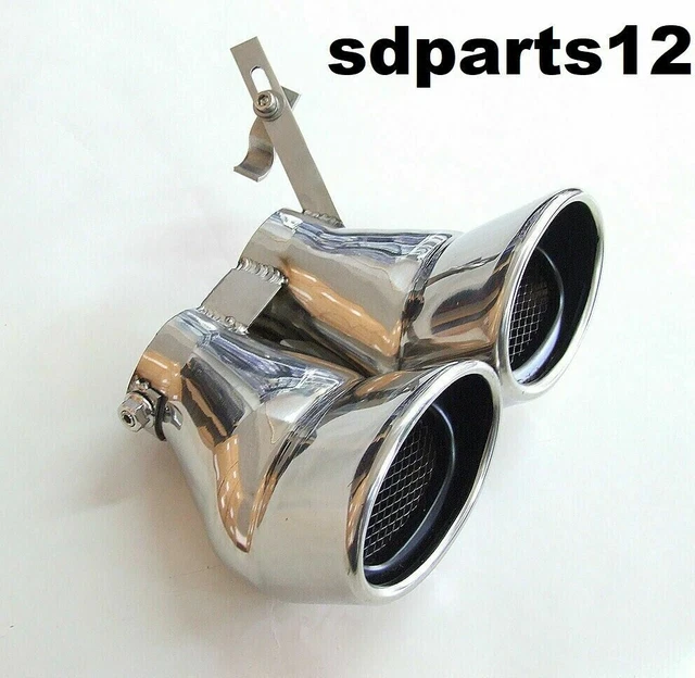 2 CONSEILS D'ÉCHAPPEMENT Inox Chrome VW Golf 7 VII Variant Touran II