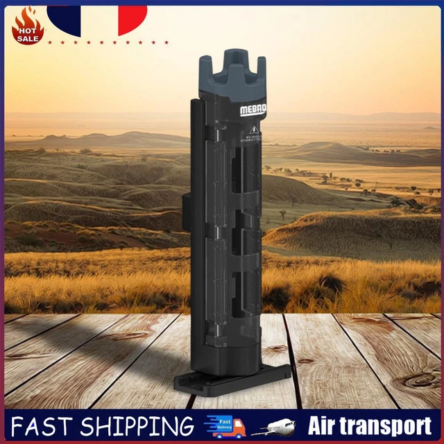 Support Mural Pour Canne à Pêche En Aluminium, 3 Tubes Reliés