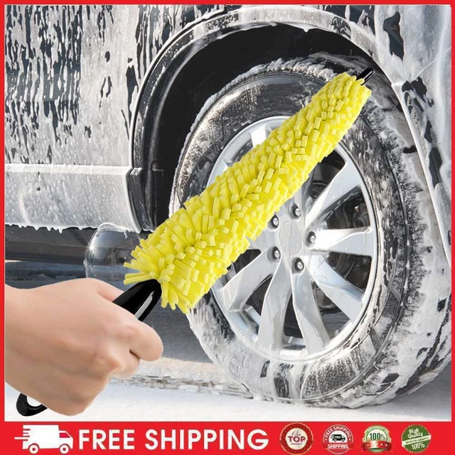 Auto Wheels Detailing Brush Spongy Tire Cleaning Brush Tools for Car Maintenance