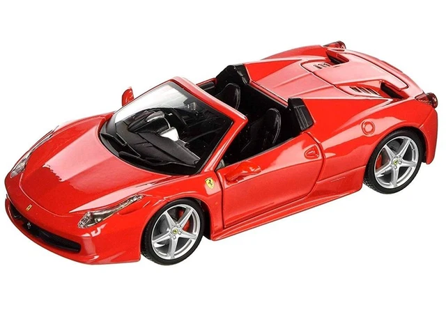 Bburago Ferrari 488 Pista Modèle 1:24 - Voiture Miniature Rouge, Réplique Détailée Sous Licence Officielle - Idée Cadeau Enfant 3 Ans Et Plus