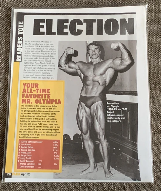 Mr Olympia Arnold Schwarzenegger FOR SALE! PicClick