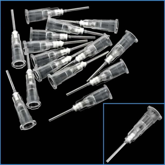 15pcs 16G Syringe Glue Dispenser Plastic Precision Liquid Applicator Gauge Tips
