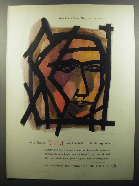 1956 Container Corporation of America  Ad - John Stuart Mioll on the folly