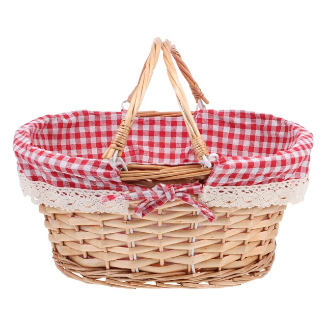 Panier De Pique-nique En Plein Air Osier La Mariée Enfant Rangement Des Bonbons