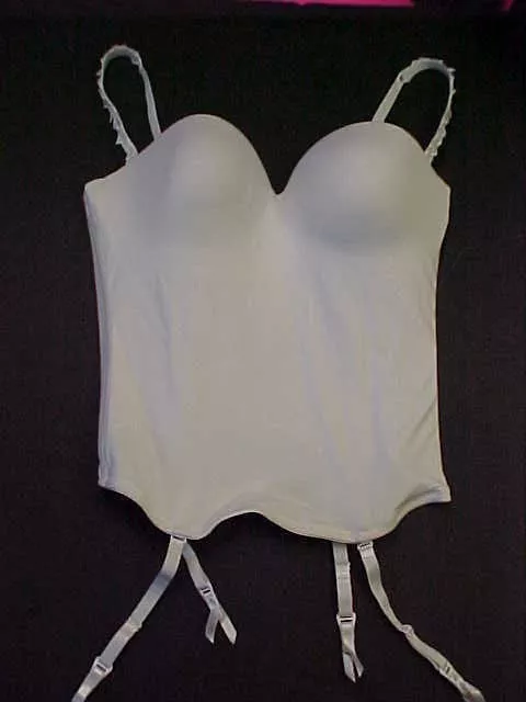 38D Longline Bra Strapless / straps underwire boning garters LeMystere 2355 NEW