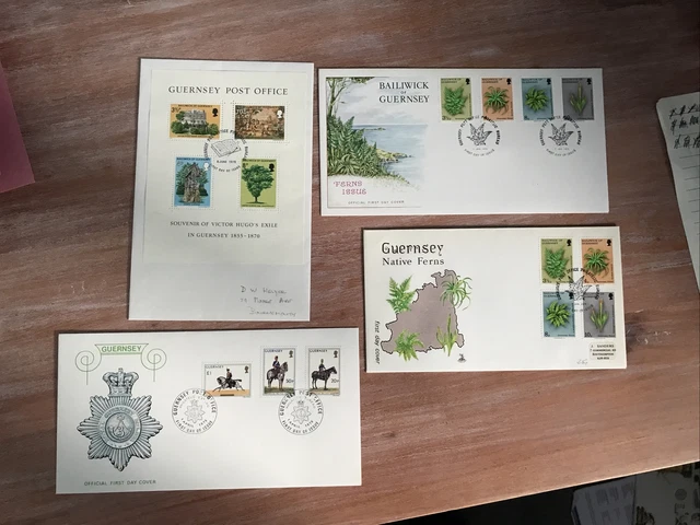Guernsey Unaddressed Fdc ~ 1975 X 4 (Tt 415)