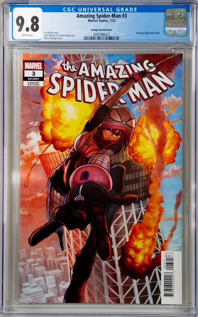 2022 Amazing Spider-Man #3 Hikaru Uesugi 1:100 Variant Cgc 9.8