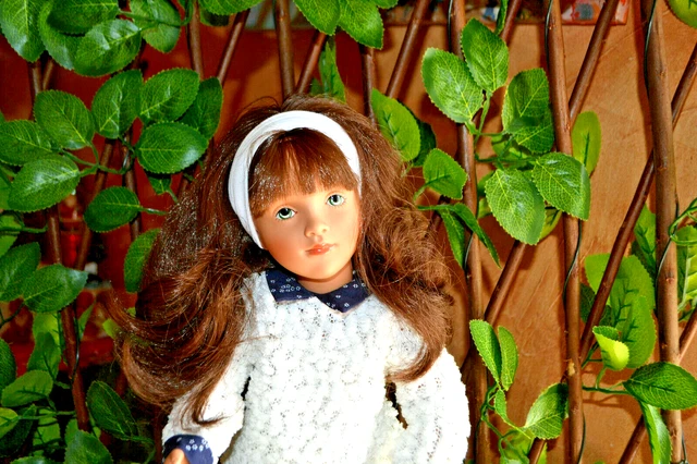POUPÉE D’ARTISTE SYLVIA Natterer, Minouche marque Kathe Krüse, 34cm