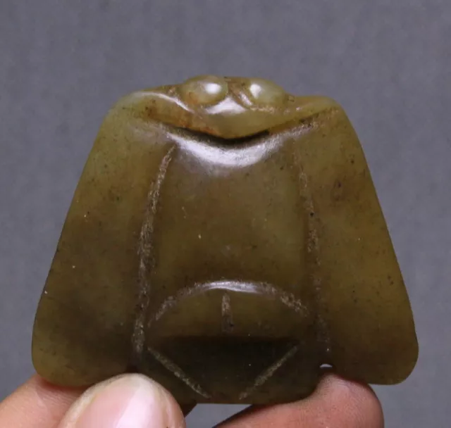 5CM China Hongshan Culture Old Jade Carve Bird Birds Animal Amulet Pendant