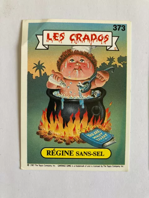 Carte autocollant 373 Les Crados série 2 - Régine Sans-Sel Art Spiegelman