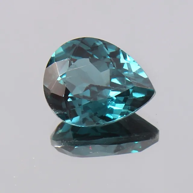 12x9 MM Natural Indicolite Blue Green Tourmaline Pear Cut Loose Gemstone