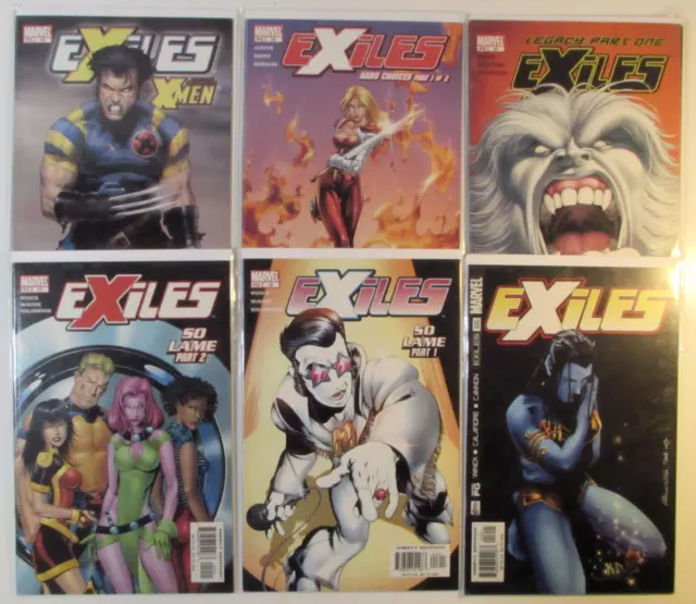Exiles Lot of 6 #16,18,19,20,26,28 Marvel (2002) 1st Series Comic Books