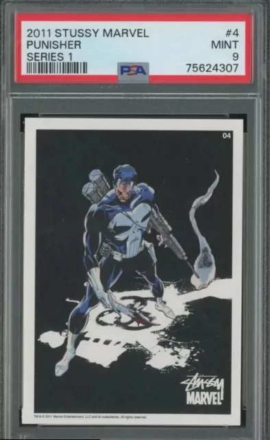 2011 Stussy Marvel Series 1 #4 Punisher PSA 9 MINT RARE