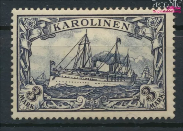 Briefmarken Karolinen (Dt.Kolonie) 1901 Mi 18 mit Falz Schiffe, Boote(9397022