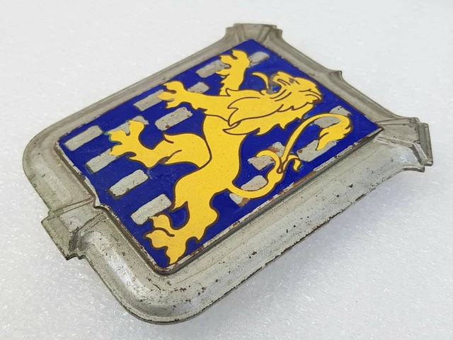 Pin's émaillé Leeds United FC - Ancien - Bleu Blanc Argent - Fabrication UK